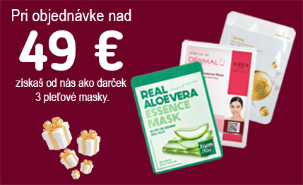 3× pleťová maska – darček k objednávke