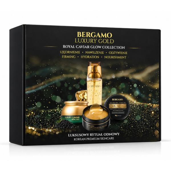 BERGAMO GOLDEN CAVIAR Ritual Sada na starostlivosť o tvár a oči proti vráskam