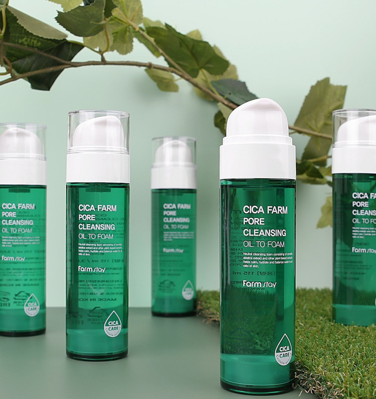 FARMSTAY CICA FARM Pore Cleansing OIL TO Foam, 115 ml 6