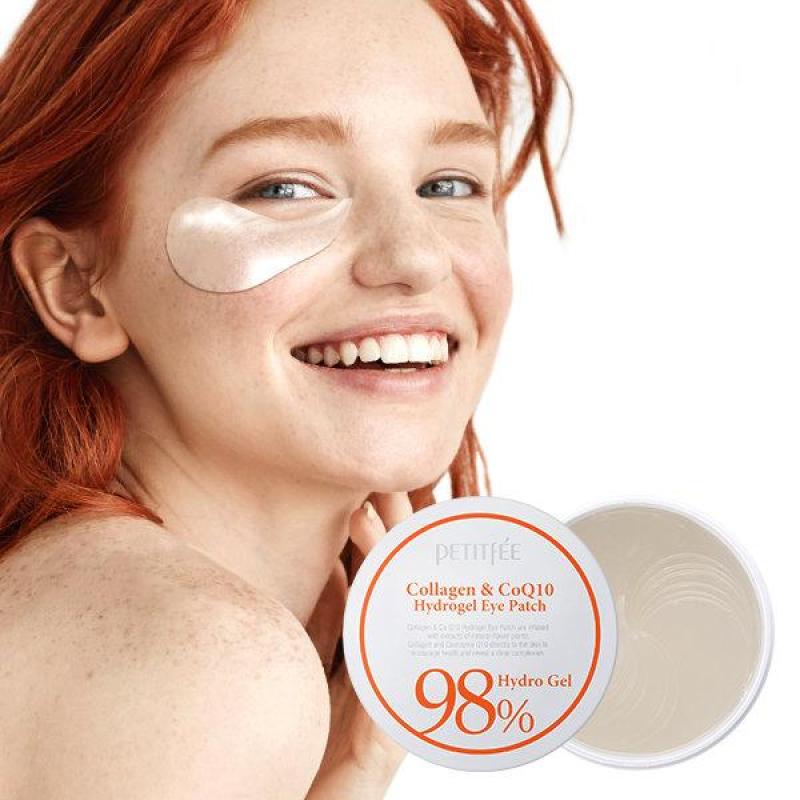 PETITFÉE Collagen & CoQ10 Hydrogel Eye Patch, 84 g / 60 pcs