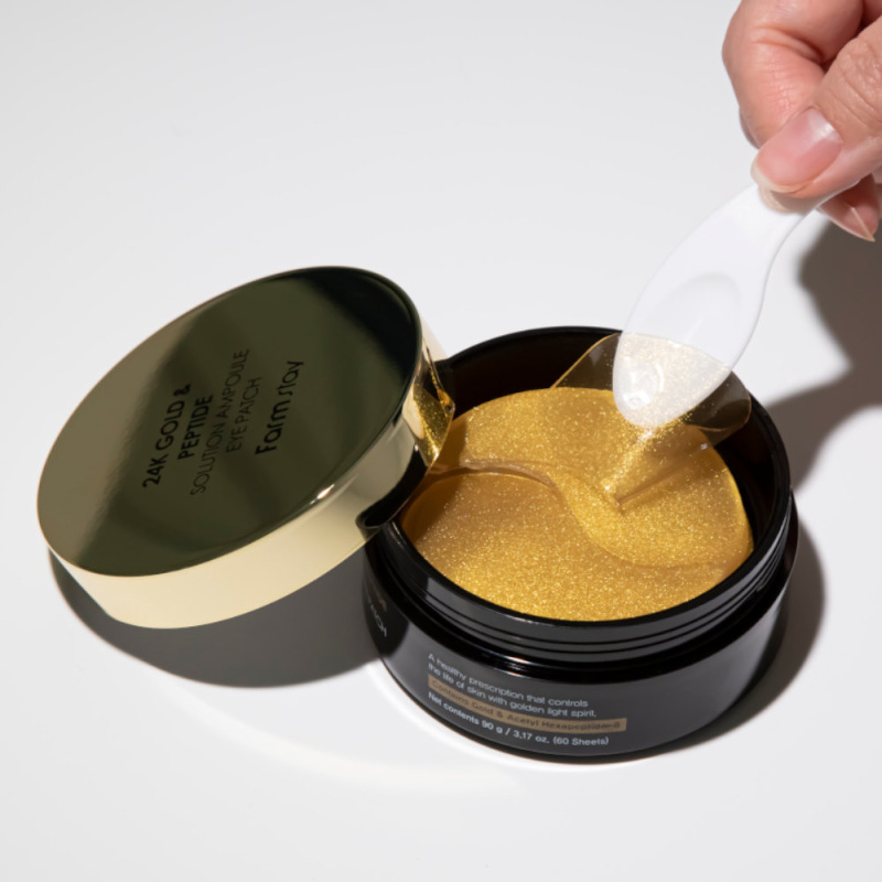 FARMSTAY 24K GOLD & PEPTIDE SOLUTION EYE PATCH, 60 ks 6