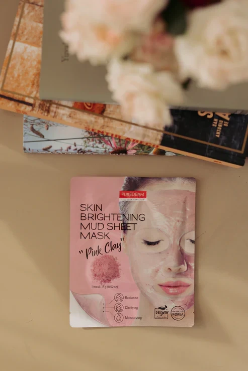 PUREDERM Skin Brightening Mud Sheet Mask PINK CLAY, 15 g 1