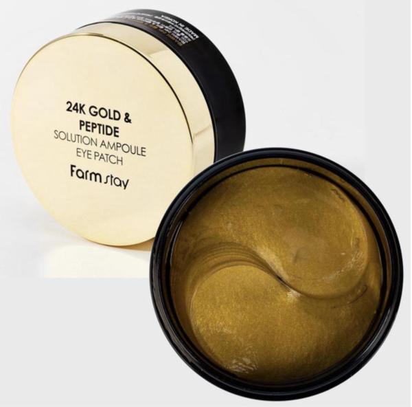 FARMSTAY 24K GOLD & PEPTIDE SOLUTION EYE PATCH, 60 ks