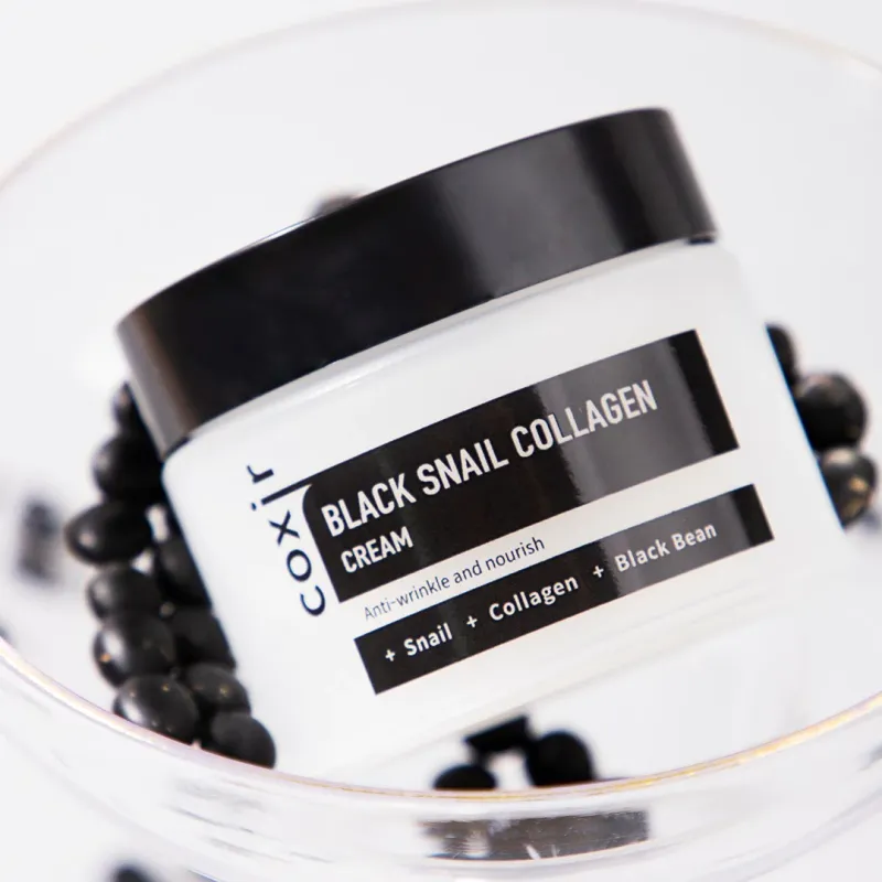 COXIR Krém na pleť proti starnutiu Black Snail Collagen Cream