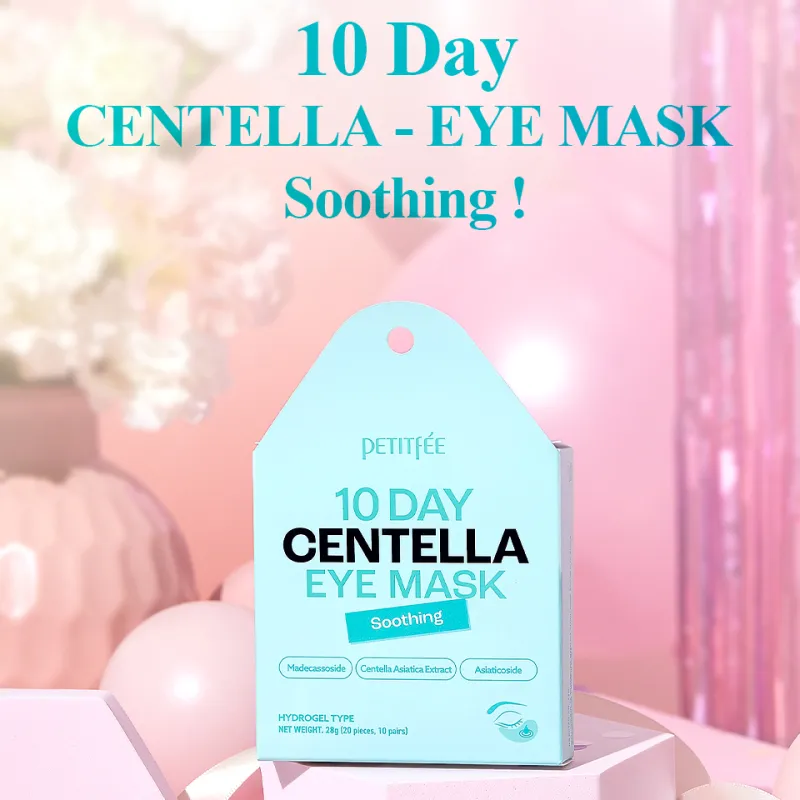 PETITFÉE 10 Day Centella Eye Mask Soothing, 20 ks