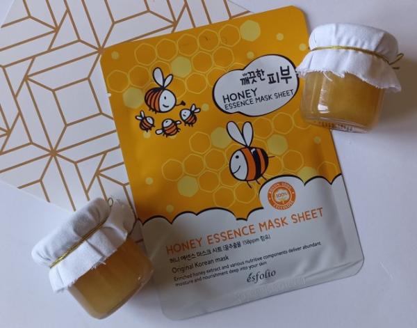 ESFOLIO Textilná maska s medom Pure Skin Honey Essence Mask Sheet