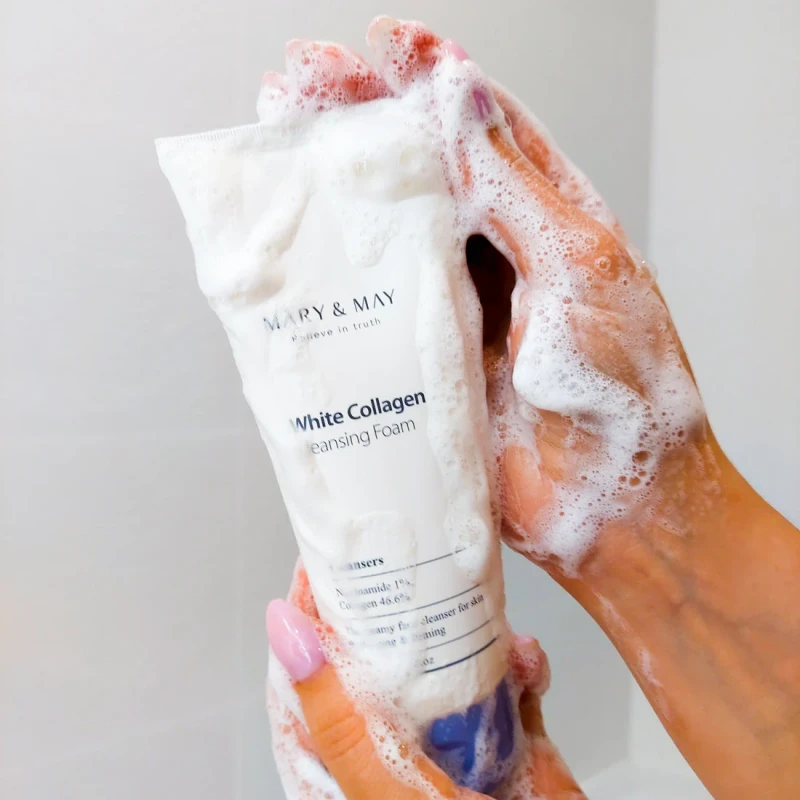 MARY&MAY White Collagen Cleansing Foam 150ml 3