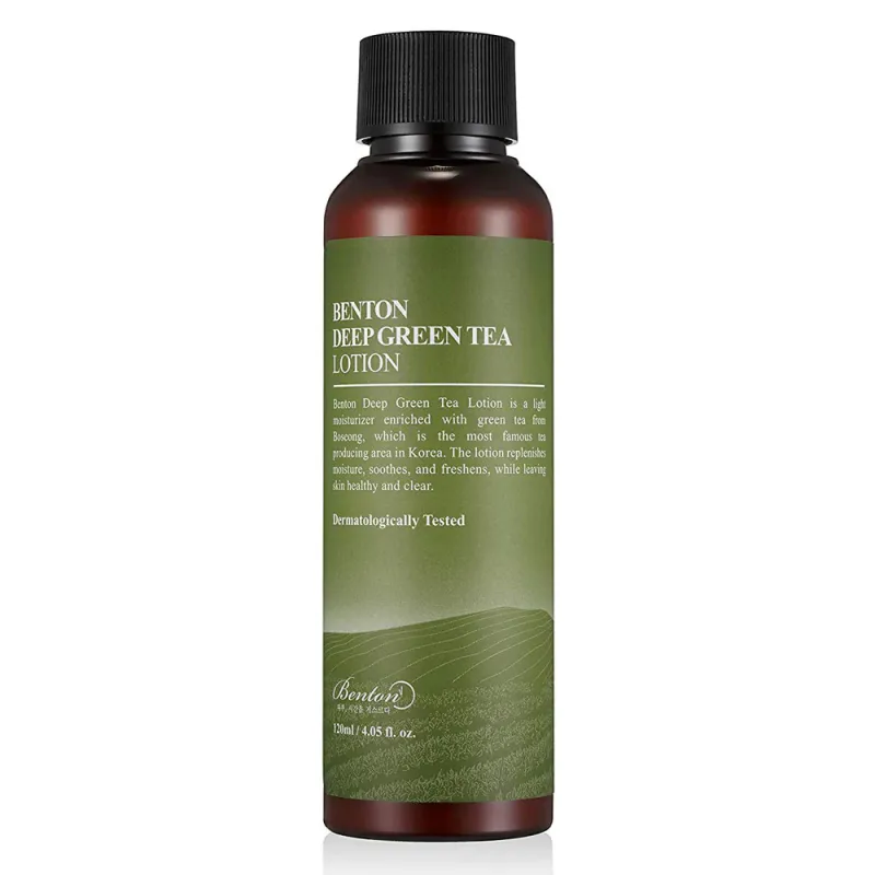 BENTON Upokojujúce pleťové mlieko Deep Green Tea Lotion