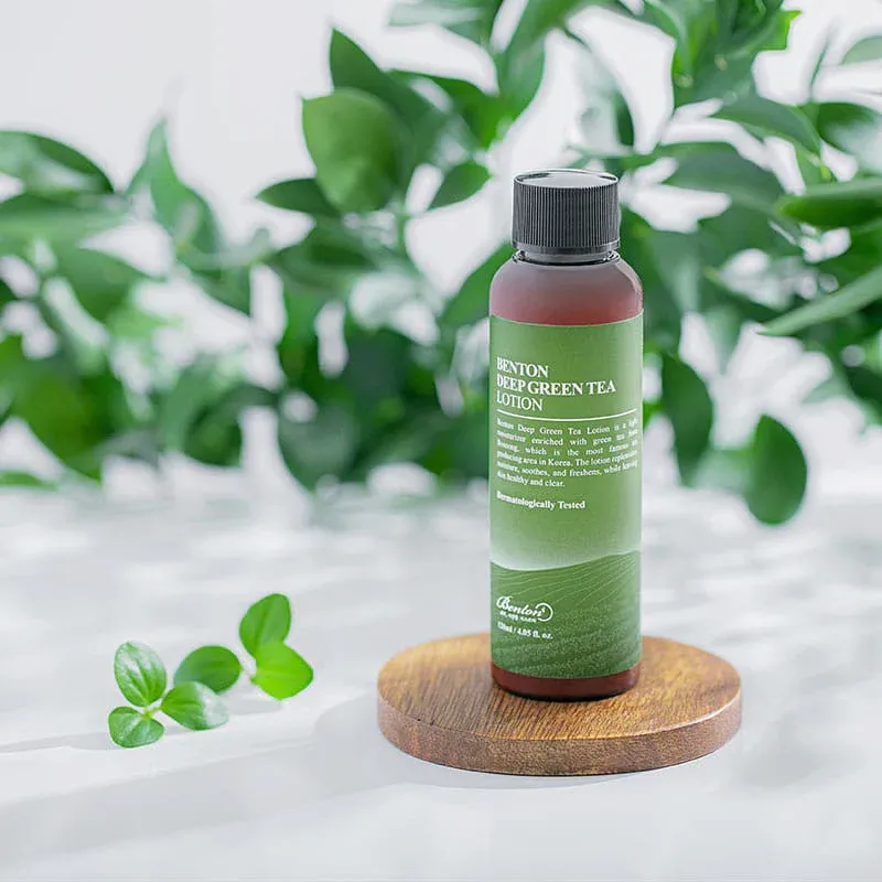 BENTON Upokojujúce pleťové mlieko Deep Green Tea Lotion