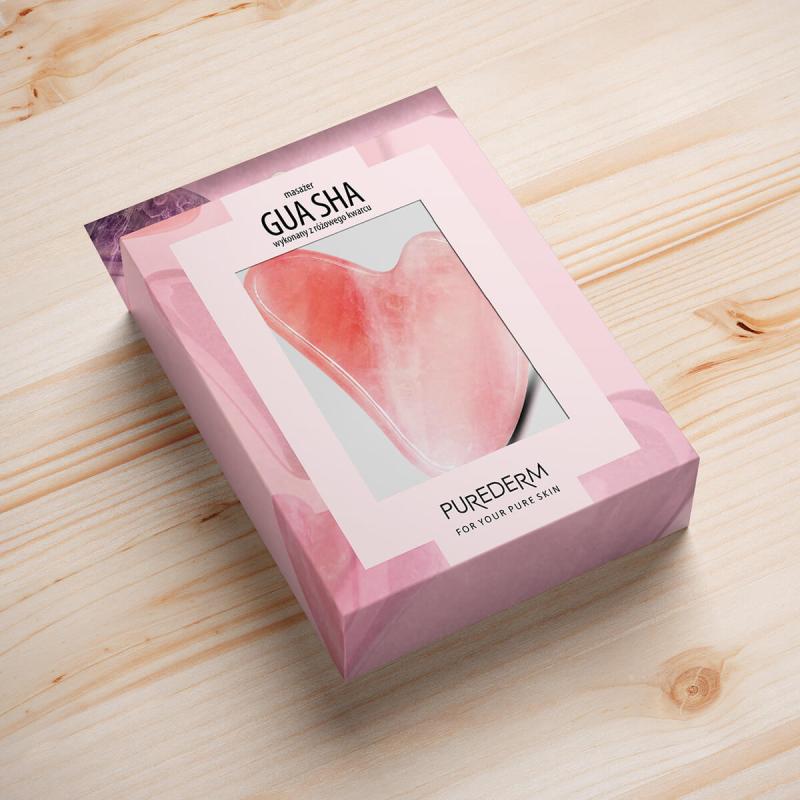 PUREDERM Guasha Pad Rose Quartz