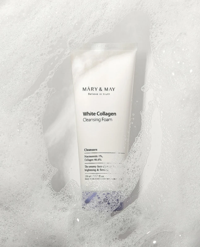 MARY&MAY White Collagen Cleansing Foam 150ml 2