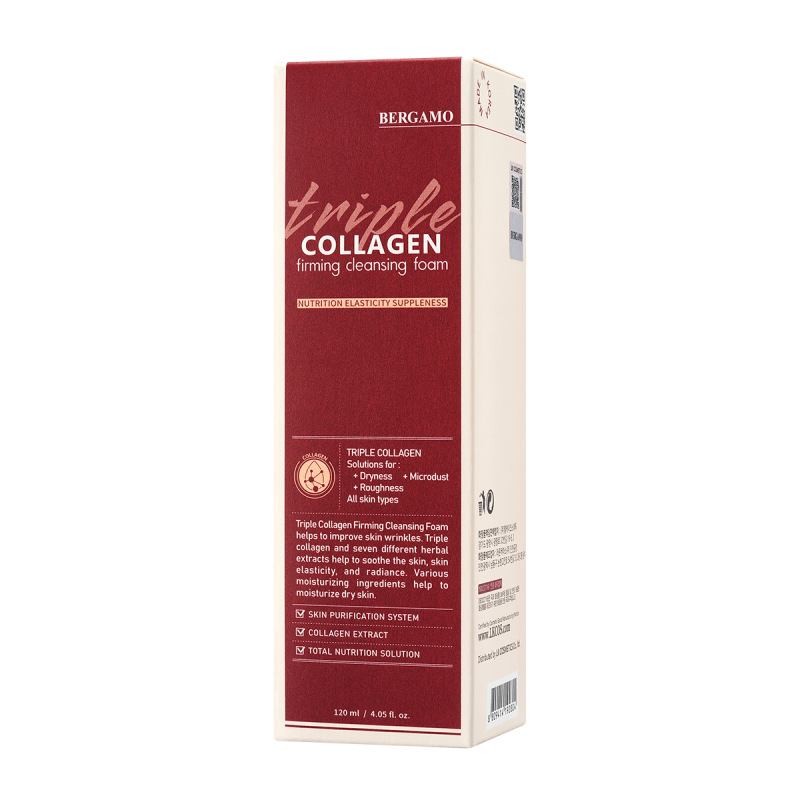 BERGAMO Triple Collagen Firming Cleansing Foam, 120 ml 3