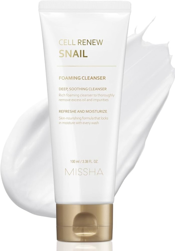 MISSHA Super Aqua Cell Renew Snail Cleansing Foam 1
