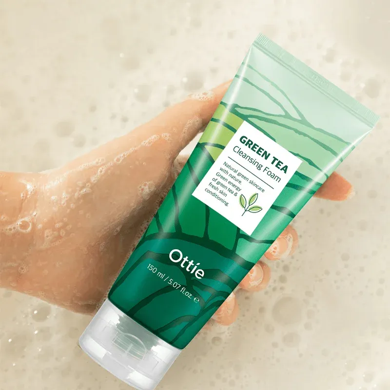 OTTIE Green Tea Cleansing Foam, 150 ml