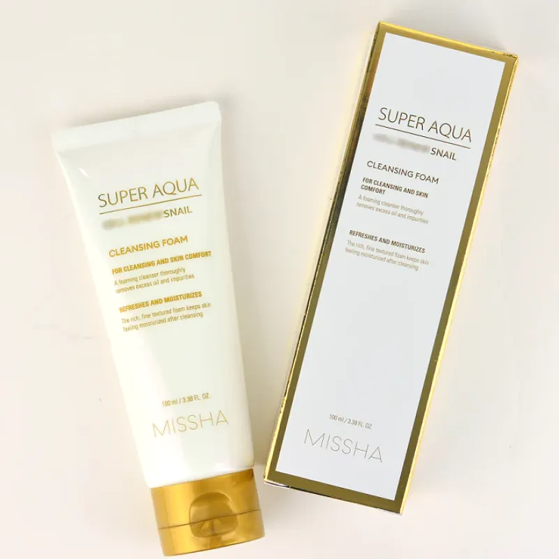 MISSHA Super Aqua Cell Renew Snail Cleansing Foam