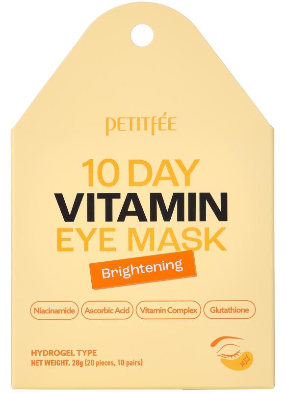 PETITFÉE 10 Day Vitamin Eye Mask Brightening, 20 ks