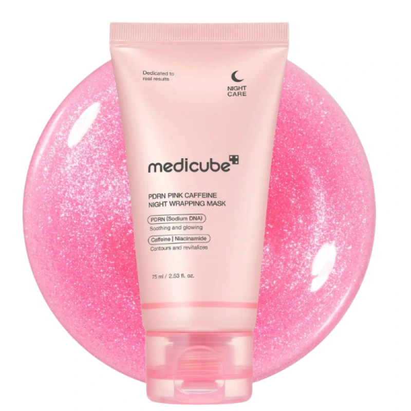 MEDICUBE PDRN Pink Caffeine Night Wrapping Mask