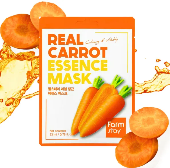 FARMSTAY REAL CARROT Essence Mask, 23 ml