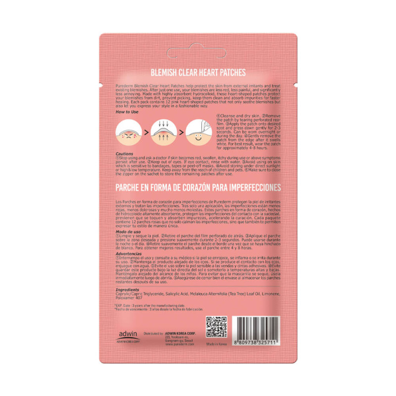 PUREDERM Blemish Clear Heart Patches 1