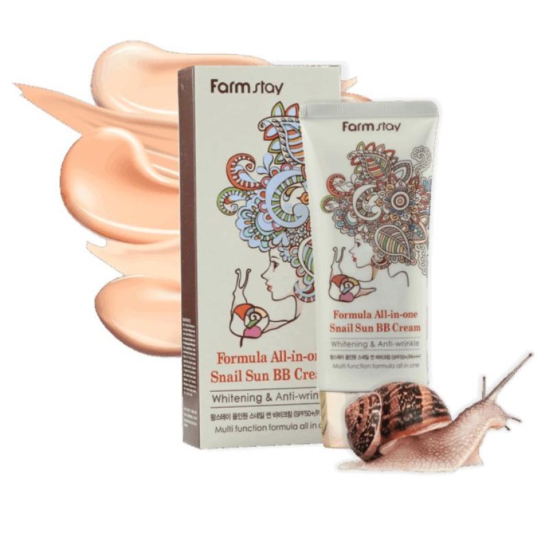 FARMSTAY FORMULA ALL-IN-ONE Snail Sun BB Cream, 50 g