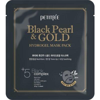 PETITFÉE Black Pearl & Gold Hydrogel Mask