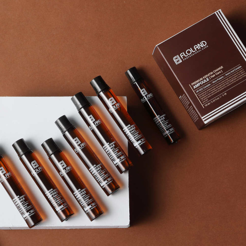 FLOLAND Premium Keratin Change Ampoule, 10x13 ml 2