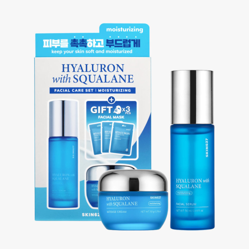 SKIN627 HYALURON with SQUALANE Facial Care Set 3