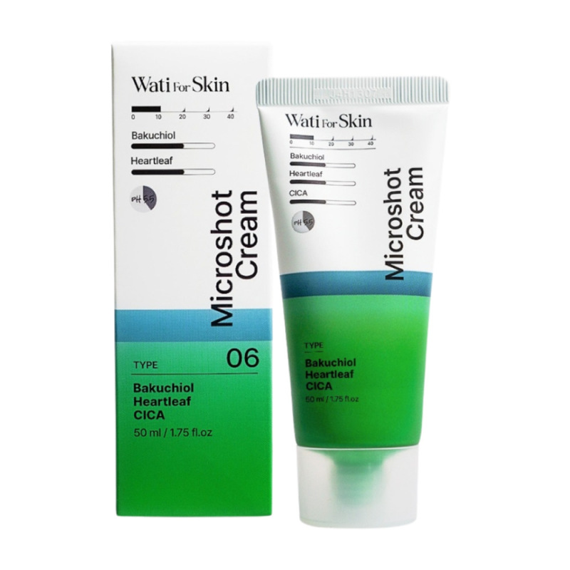 WATI FOR SKIN Bakuchiol Heartleaf CICA Microshot Cream, 50 ml 1