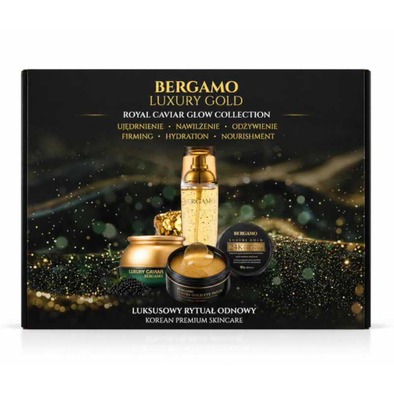 BERGAMO GOLDEN CAVIAR Ritual Sada na starostlivosť o tvár a oči proti vráskam 1