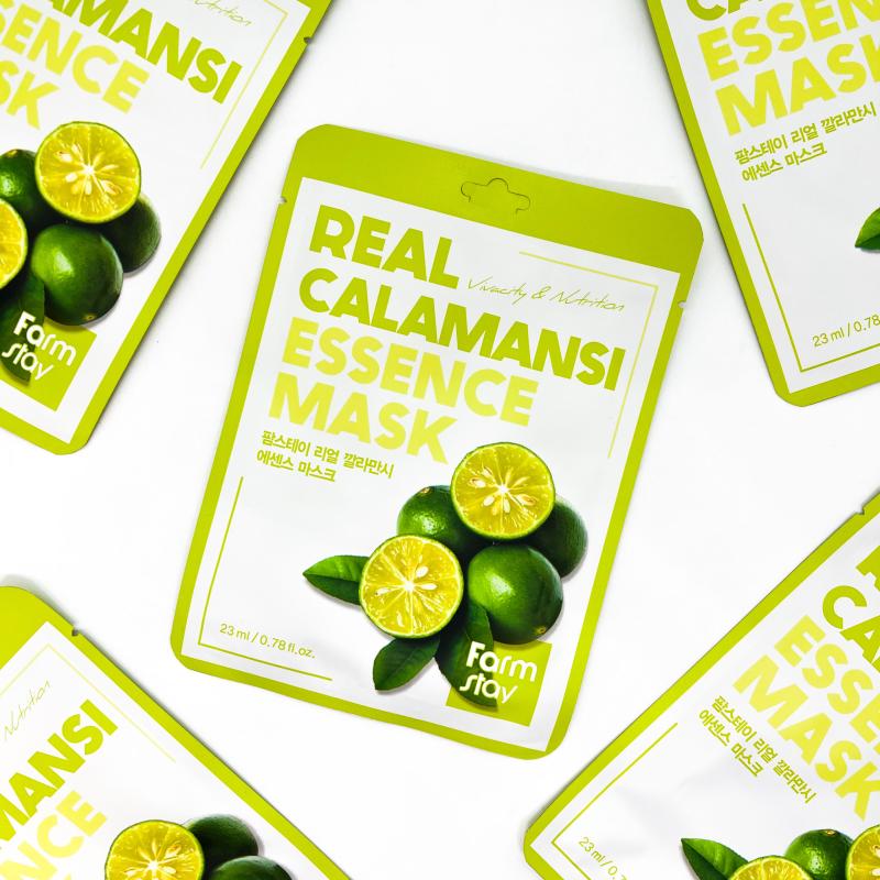 FARMSTAY Maska nabitá vitamínmi Real Calamansi Essence Mask