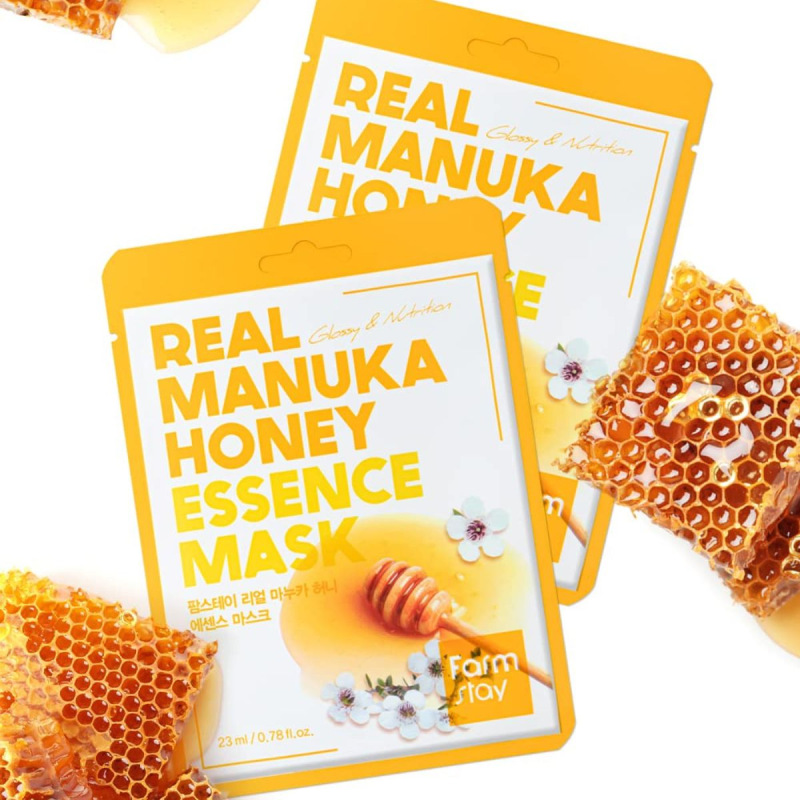 FARMSTAY REAL MANUKA HONEY Essence Mask, 23 ml 2