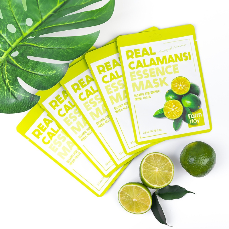 FARMSTAY Maska nabitá vitamínmi Real Calamansi Essence Mask 3