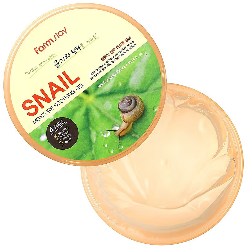 FARMSTAY SNAIL MOISTURE SOOTHING Gel, 300 ml 1