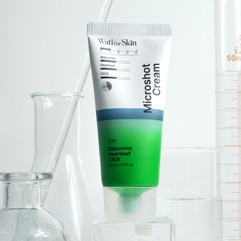 WATI FOR SKIN Bakuchiol Heartleaf CICA Microshot Cream, 50 ml