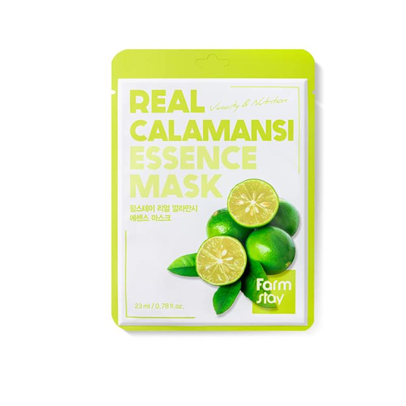 FARMSTAY Maska nabitá vitamínmi Real Calamansi Essence Mask