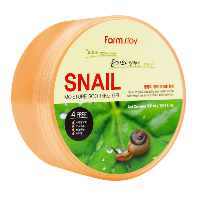 FARMSTAY SNAIL MOISTURE SOOTHING Gel, 300 ml 2