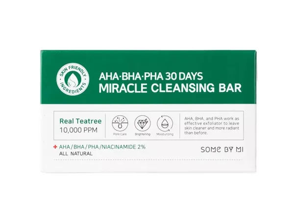 SOMEBYMI AHA-BHA-PHA Miracle Acne Cleansing Bar, 25g