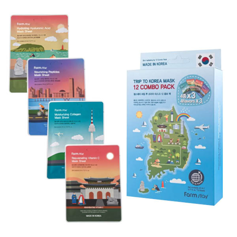 FARMSTAY TRIP TO KOREA MASK 12 COMBO PACK