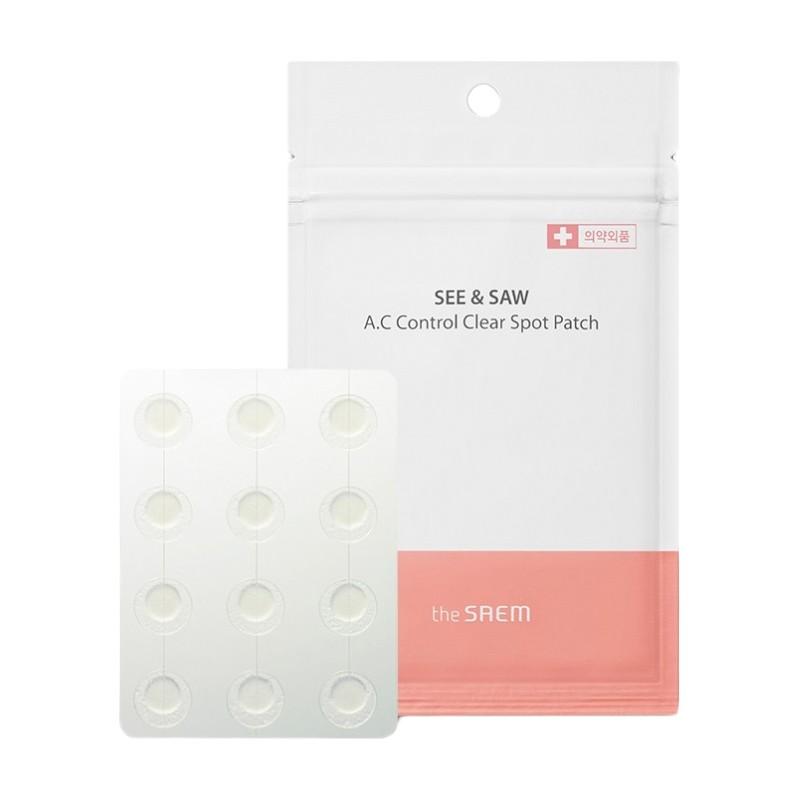 THE SAEM See & Saw A.C Control Clear Spot Patch, 24 pcs