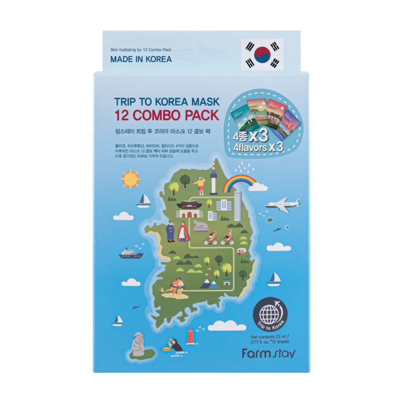 FARMSTAY TRIP TO KOREA MASK 12 COMBO PACK 5