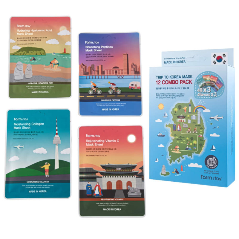 FARMSTAY TRIP TO KOREA MASK 12 COMBO PACK