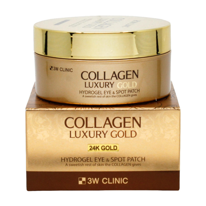 3W CLINIC Collagen & Luxury Gold Hydrogel Eye & Spot Patch - hydrogélové náplasti na oči