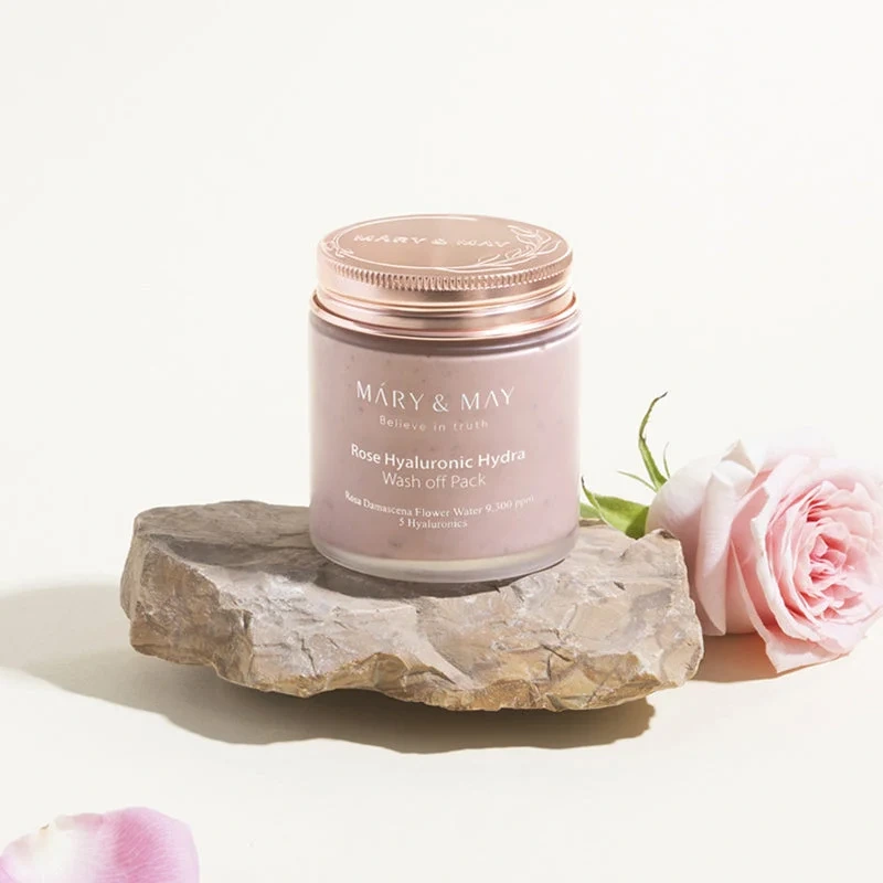 Mary&May Rose Hyaluronic Hydra Wash off Pack 125g ⏳ 1