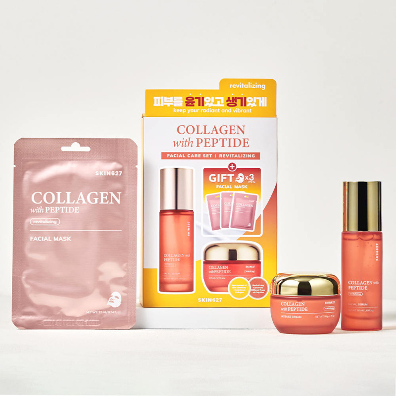 SKIN627 COLLAGEN with PEPTIDE Facial Care Set 1