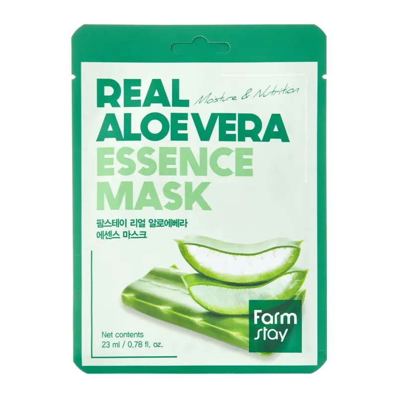 FARMSTAY REAL ALOE VERA Essence Mask, 23 ml