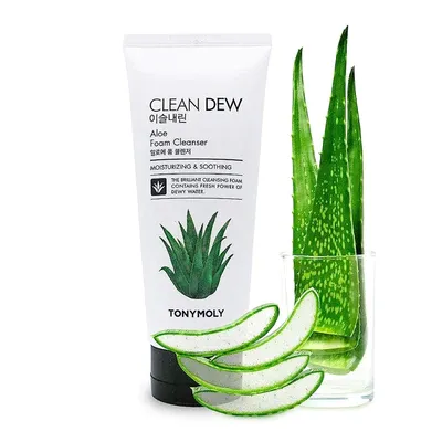 TONY MOLY Krémová čistiaca pena Clean Dew Aloe Foam Cleanser, 180 ml