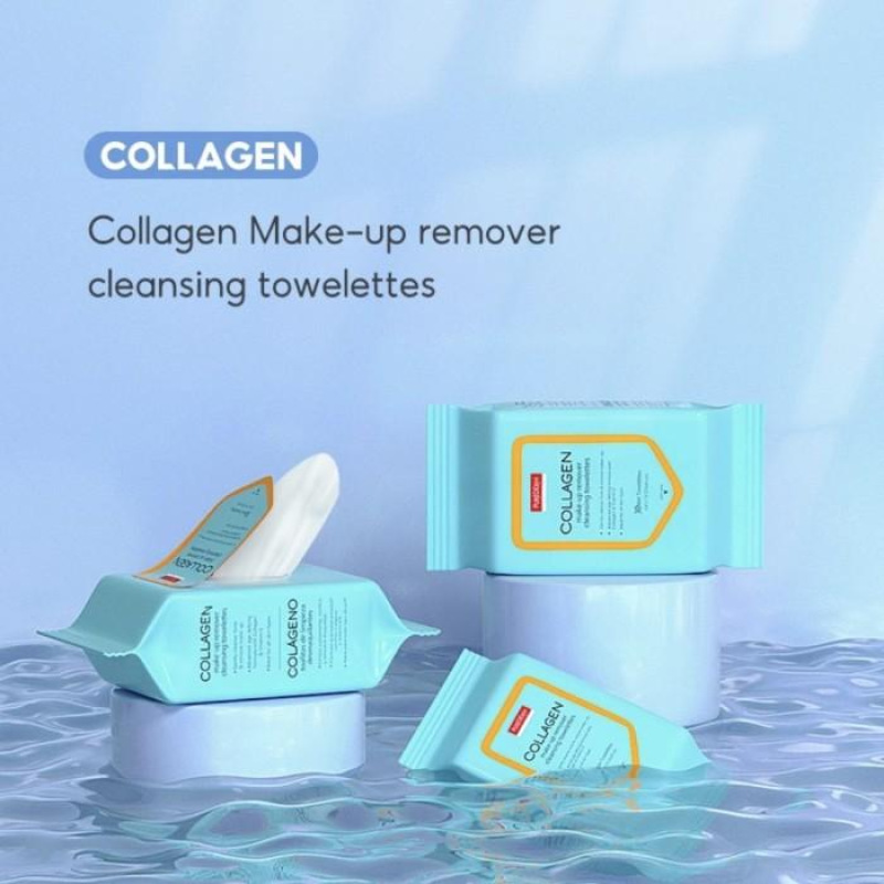PUREDERM Make-up Remover Cleansing Towelettes COLLAGEN 3