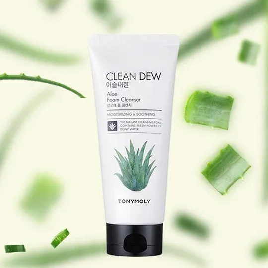 TONY MOLY Krémová čistiaca pena Clean Dew Aloe Foam Cleanser, 180 ml