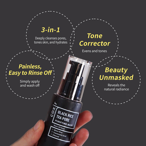 COXIR Black Rice TXA Pore Mask 4