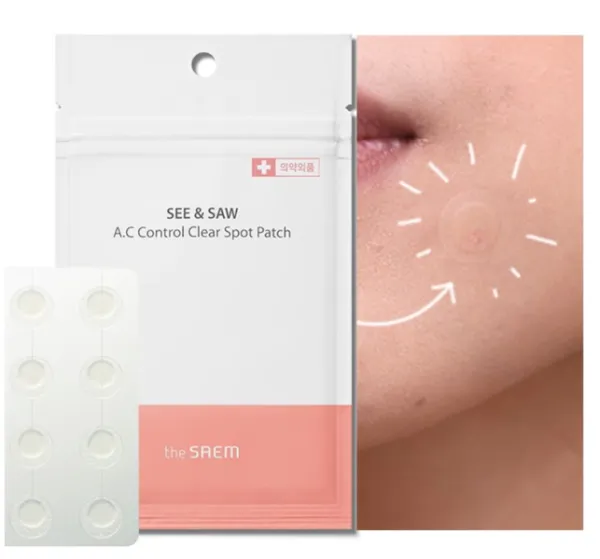 THE SAEM See & Saw A.C Control Clear Spot Patch, 24 pcs